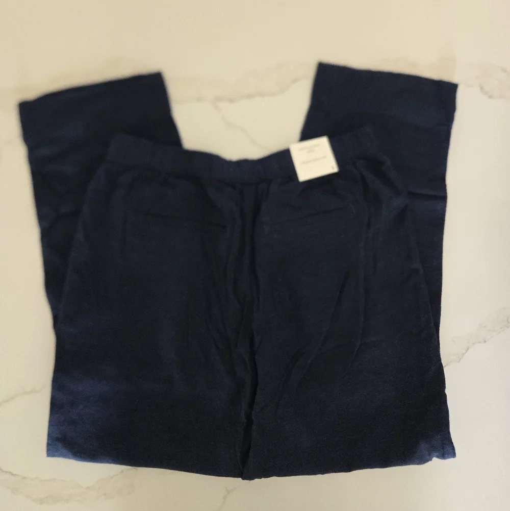NWT Banana Republic Tapered Linen-Blend Pull-On Pant
